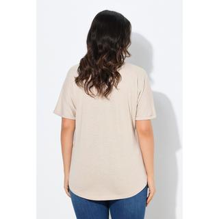 Ulla Popken T-shirt Oversize Stampa Cappello da Cowboy Mezza Manica  