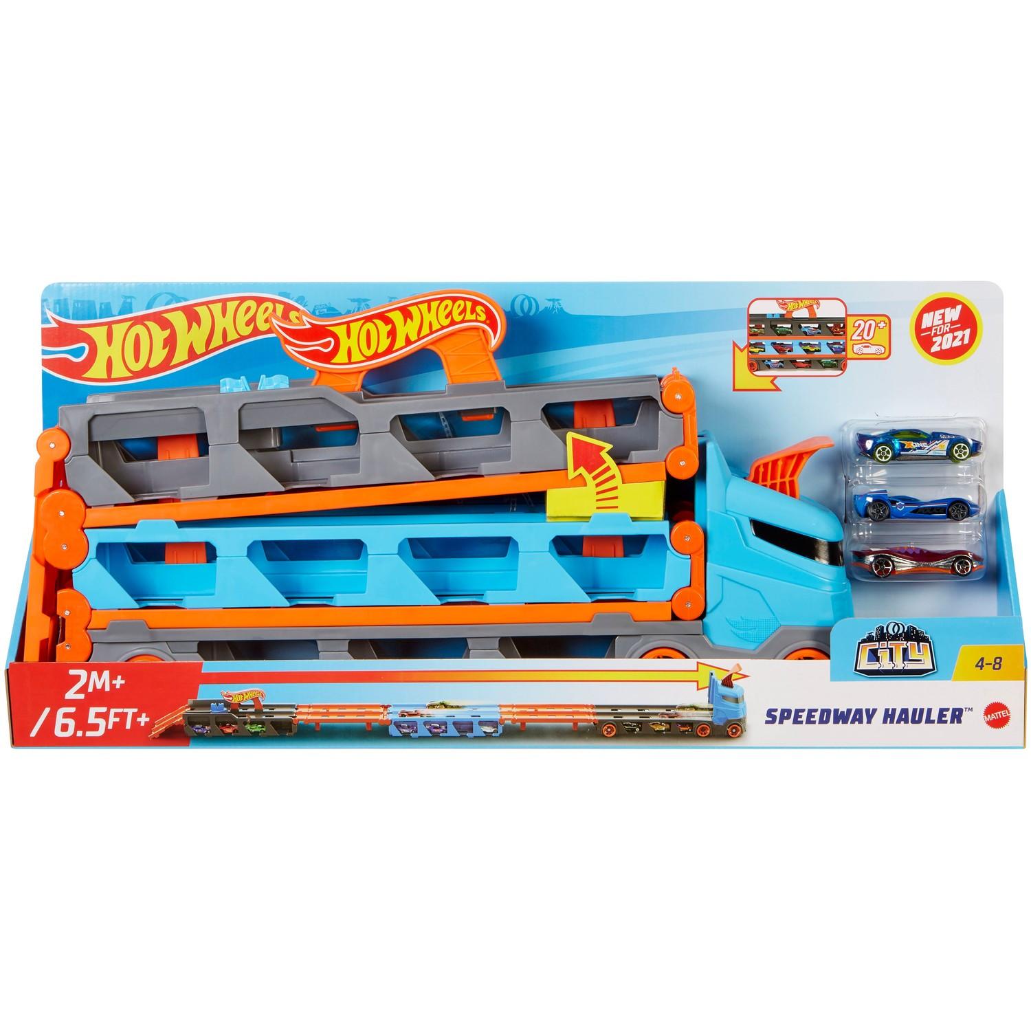 Hot Wheels  City 2-in-1 Rennbahn-Transporter (1:64) 