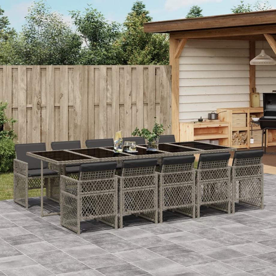 VidaXL set da pranzo da giardino Polirattan  
