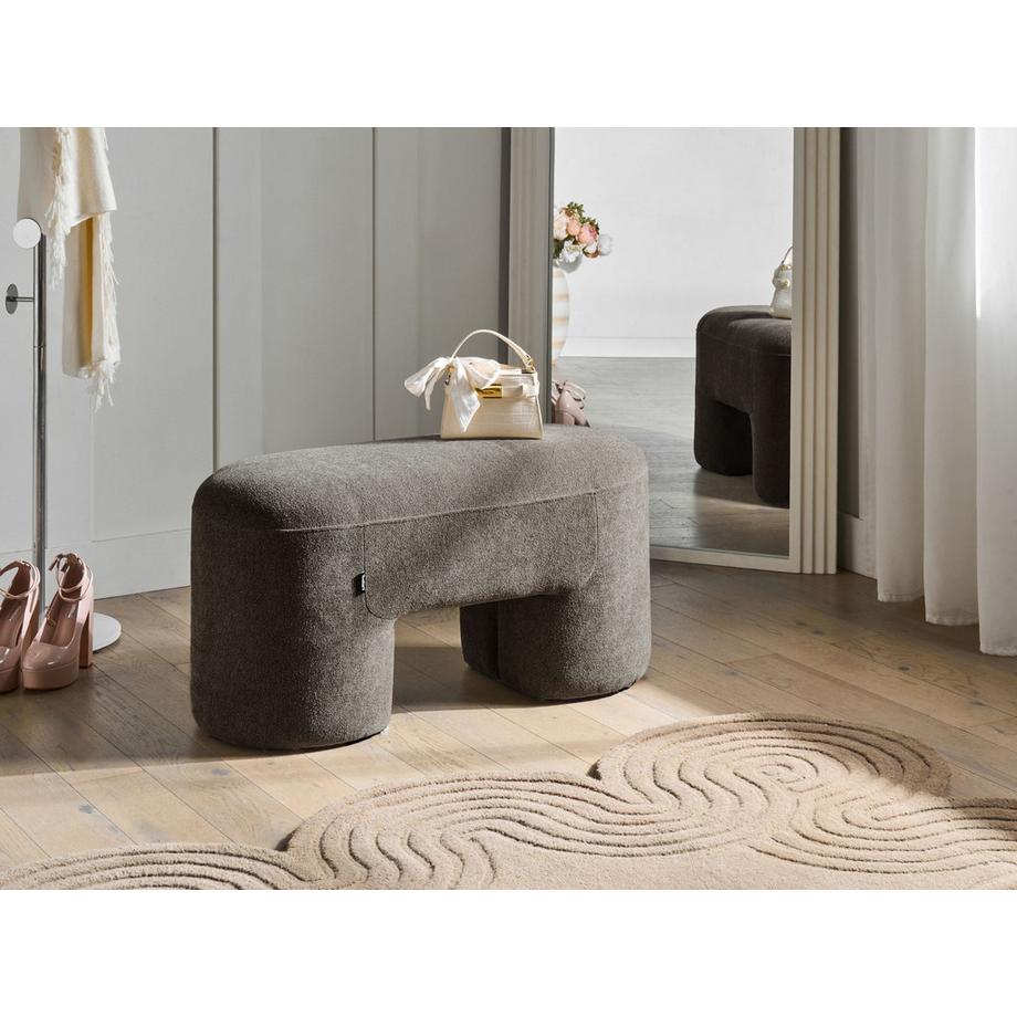 Beliani Banc rembourré en Bouclé  DECORAH  