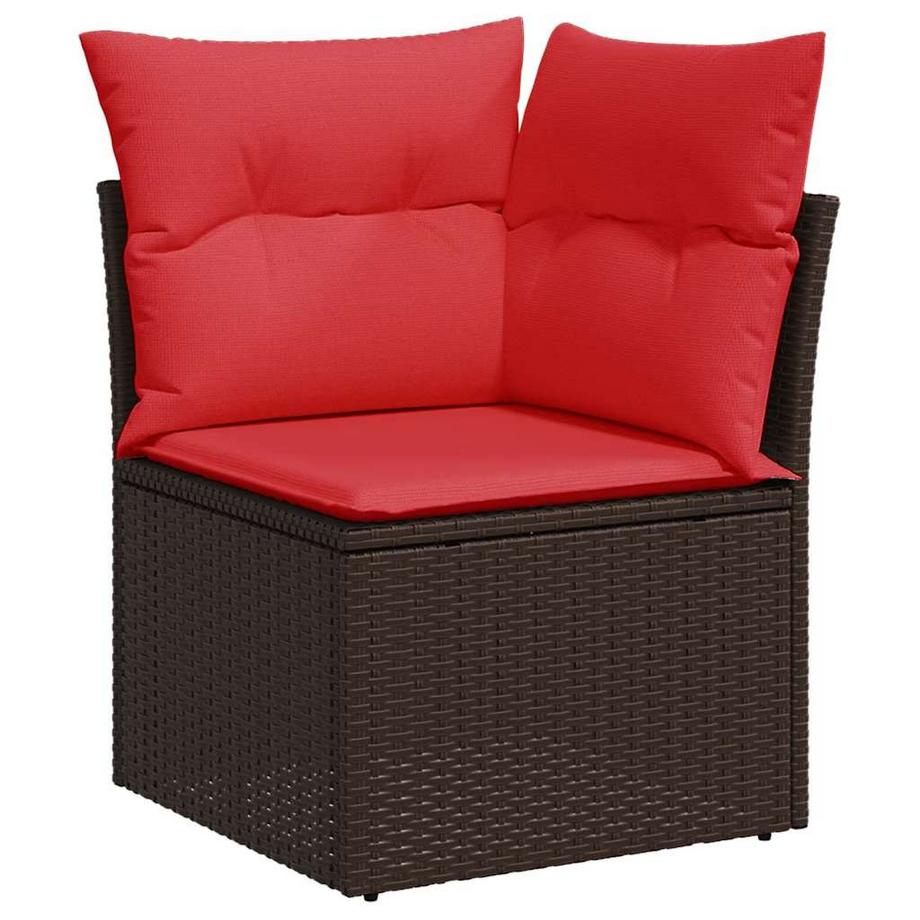 VidaXL Ensemble de canapés de jardin rotin synthétique  