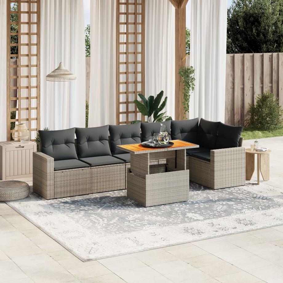 VidaXL Garten sofagarnitur poly-rattan  