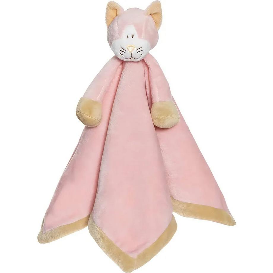 TEDDYKOMPANIET  Schmusetuch Katze Rosa (35cm) 