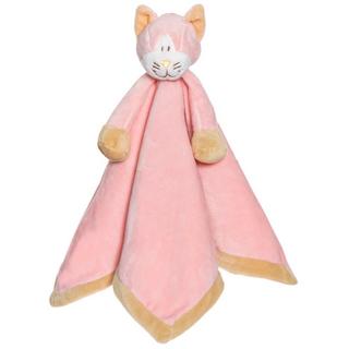 TEDDYKOMPANIET  Schmusetuch Katze Rosa (35cm) 