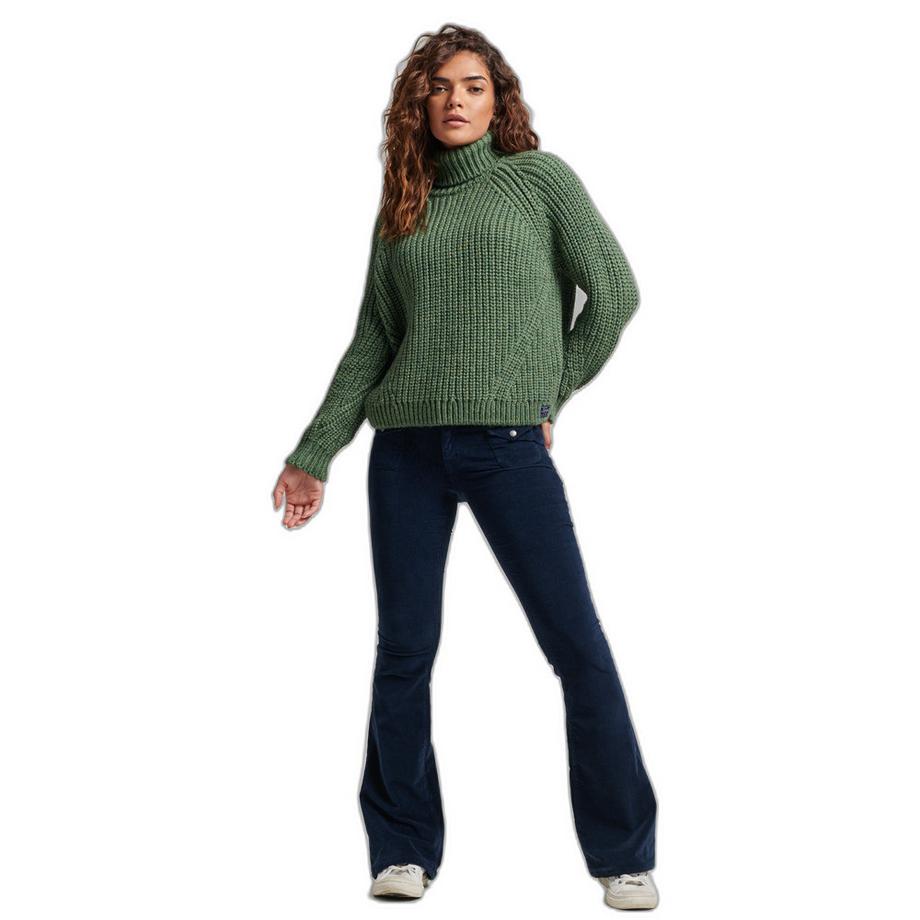 Superdry Weit geschnittener Rollkragenpullover abgesteppt  