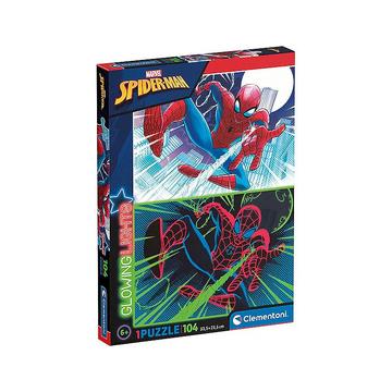 Puzzle Glowing Lights Spiderman (104Teile)