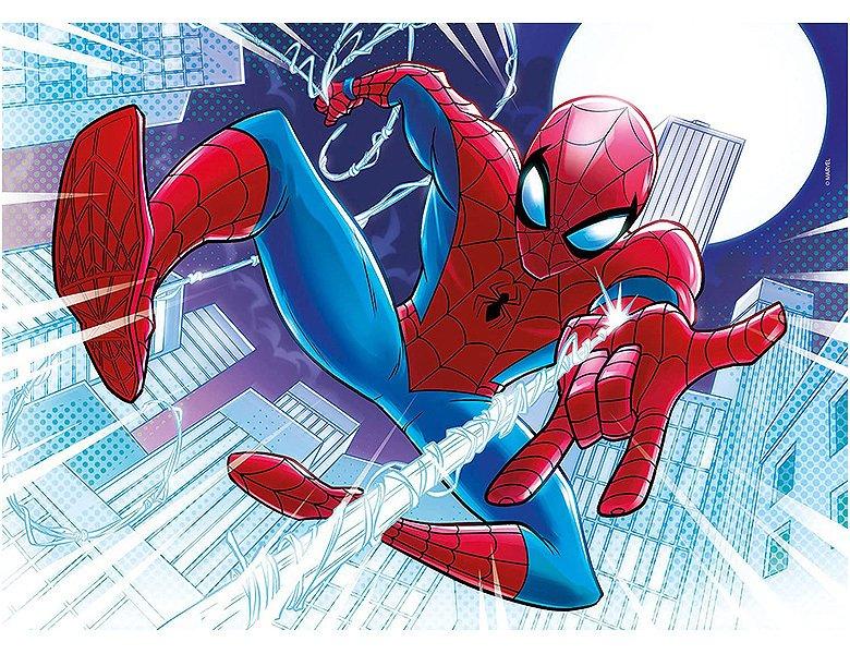 Clementoni  Puzzle Glowing Lights Spiderman (104Teile) 