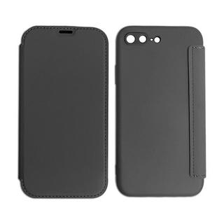 mobileup  FlipCase in Lederoptik iPhone 7 Plus / 8 Plus - Black 