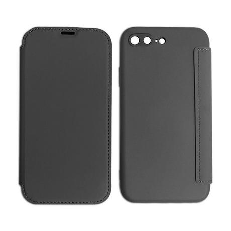 mobileup  FlipCase in Lederoptik iPhone 7 Plus / 8 Plus - Black 