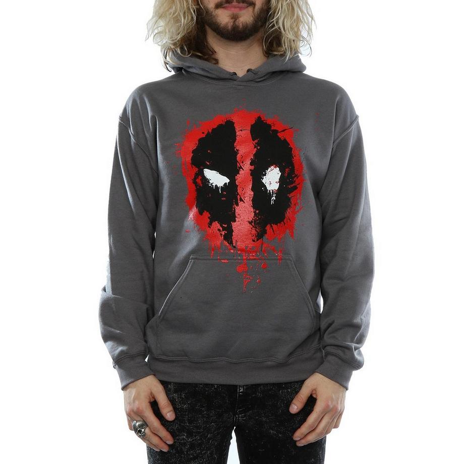 Deadpool Splatter Logo Sweat à Capuche  