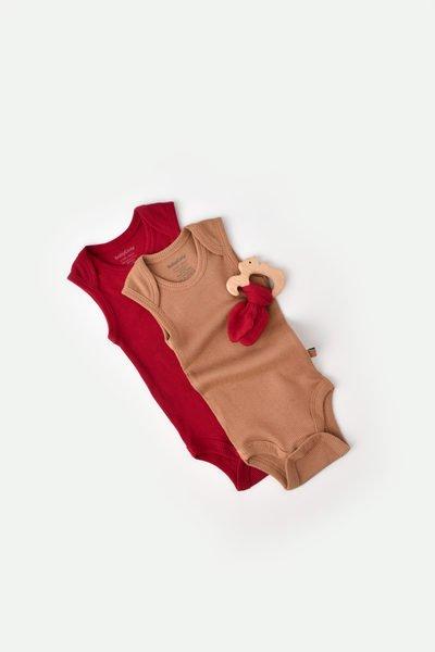 BabyCosy Organic  Body, ärmellos, 2 Pack 