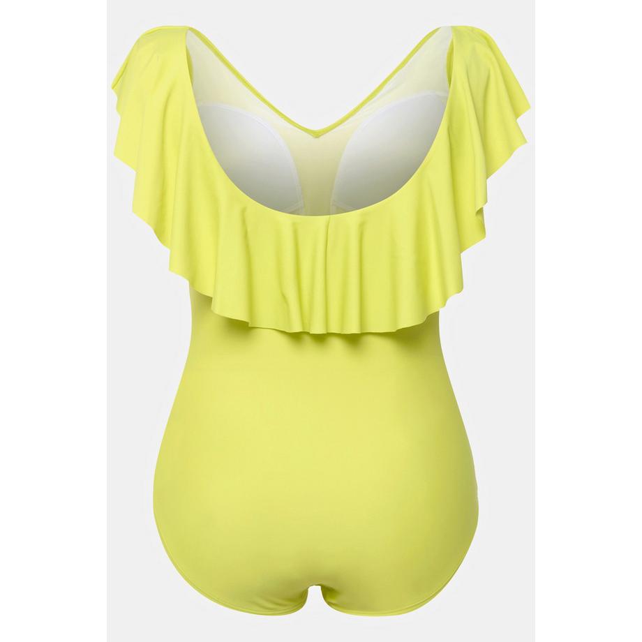 Ulla Popken Costume da bagno Volant Scollo a V Coppe Morbide  