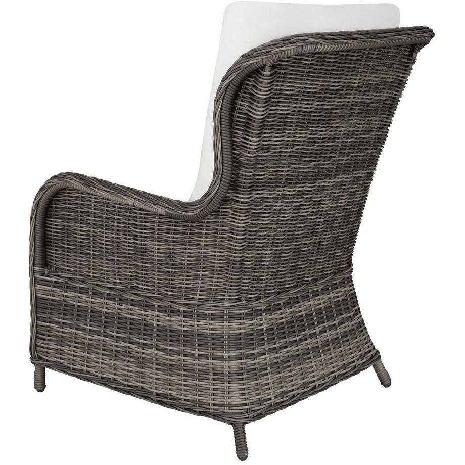 Tectake Aluminium Rattan Sitzgruppe Benissa für 2 bis 4 Personen wetterfest und UV-beständig, hochwertiges Geflecht  