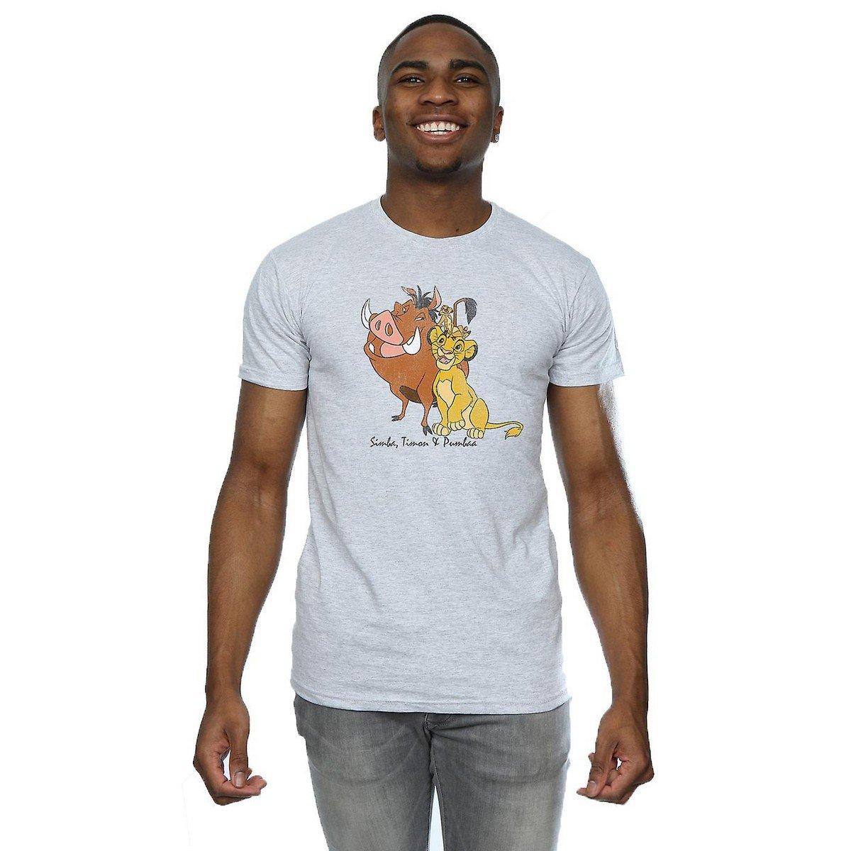 The Lion King T-Shirt Classique Imprimé Simba Timon Pumbaa  