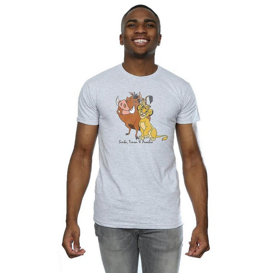 The Lion King Classic T-Shirt mit Simba Timon Pumbaa Print  