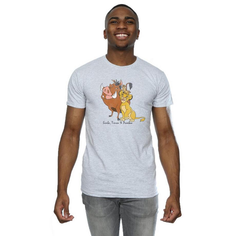 The Lion King Classic T-Shirt mit Simba Timon Pumbaa Print  