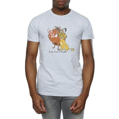 The Lion King T-Shirt Classique Imprimé Simba Timon Pumbaa  