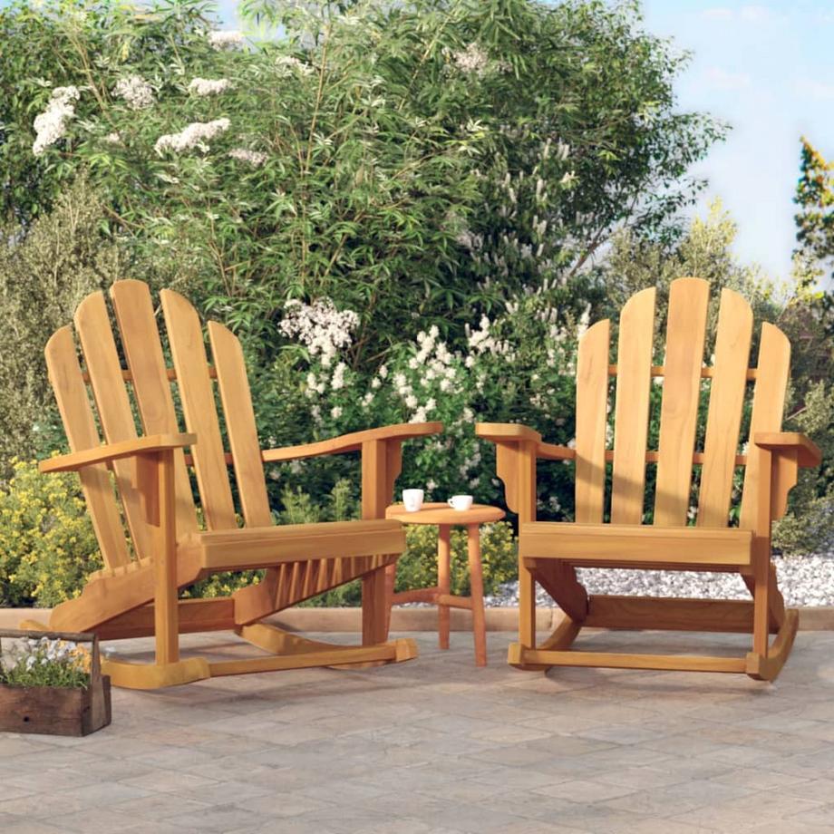 VidaXL sedia a dondolo adirondack da giardino  
