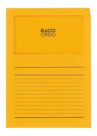 elco ELCO Sichthülle Ordo 120g A4 29489.42 goldgelb, Fenster 100 Stück  