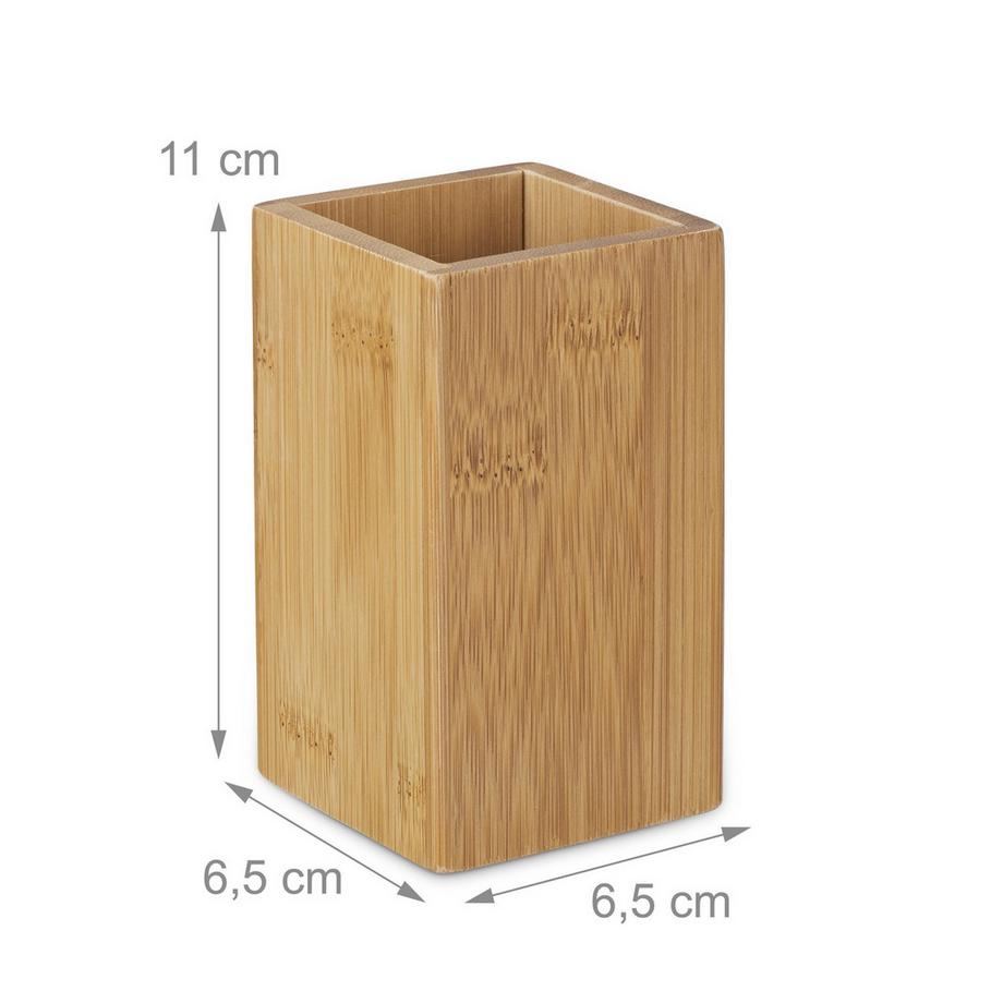 B2X Tazza portaspazzolino in bambù  