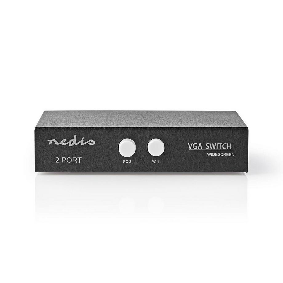 Nedis  Commutateur VGA | 2 port(s) | Résolution maximale : 2560x1600 | 500 mHz 