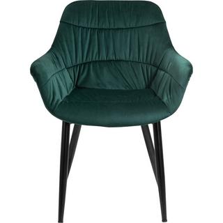 mutoni Fauteuil velours vert sapin  