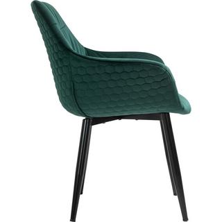 mutoni Fauteuil velours vert sapin  