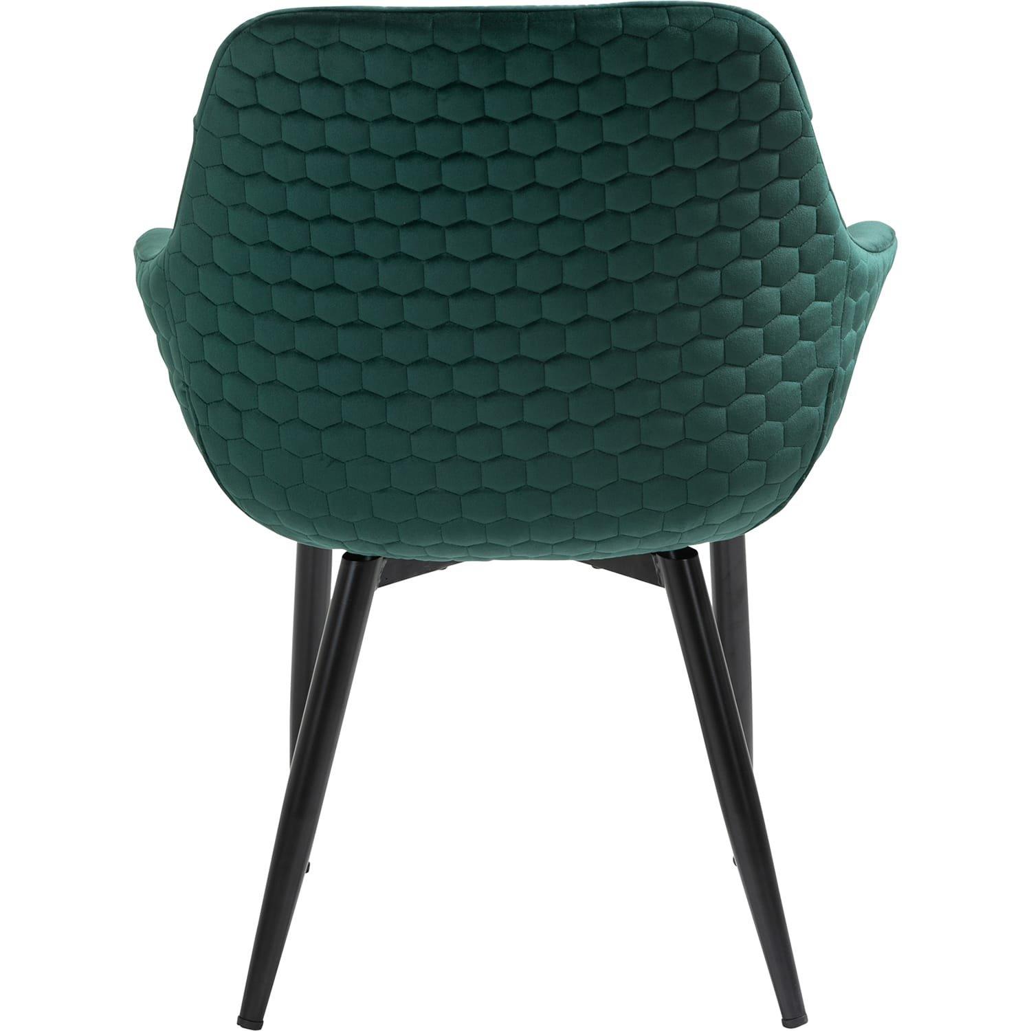 mutoni Fauteuil velours vert sapin  