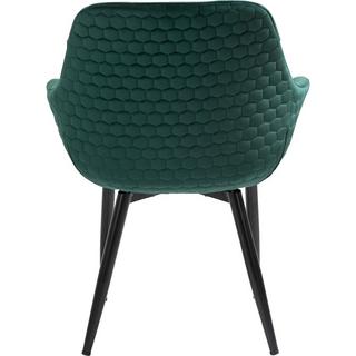 mutoni Fauteuil velours vert sapin  