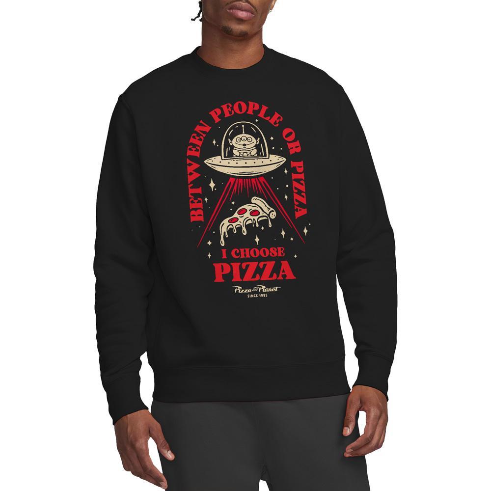 Toy Story Pizza Or People Grafik Print Sweatshirt  