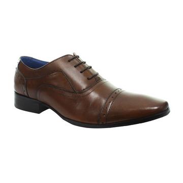 4 Ösen Punch Cap Leder Oxford Schuhe