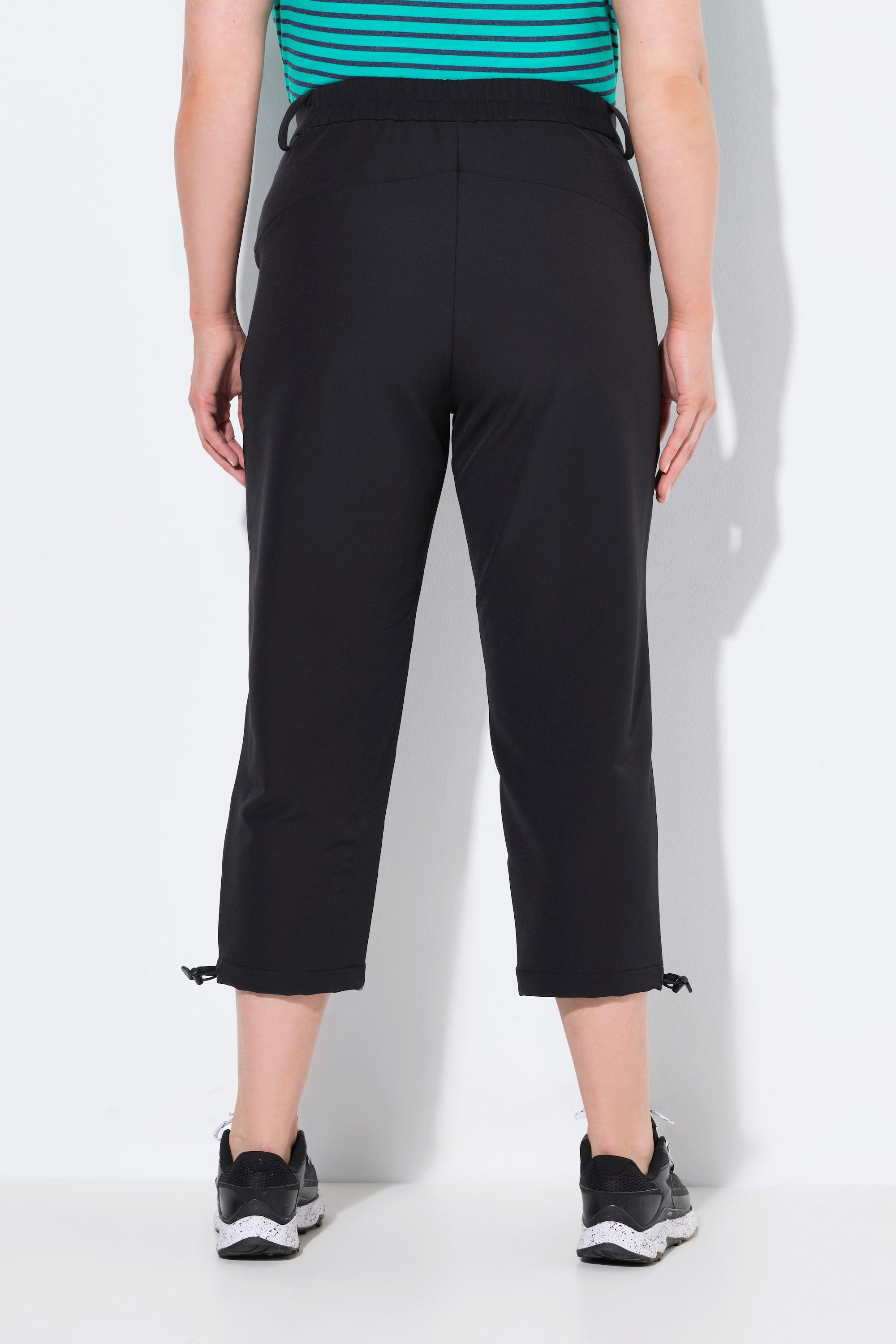Ulla Popken Pantaloni Softshell 3/4 Sottili Orlo Regolabile  