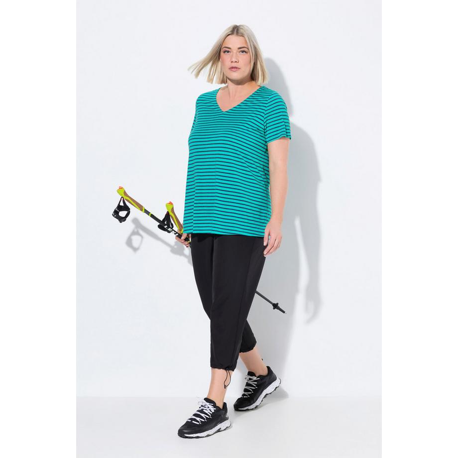 Ulla Popken Superdünne 3/4 Softshell Hose verstellbarer Saum  