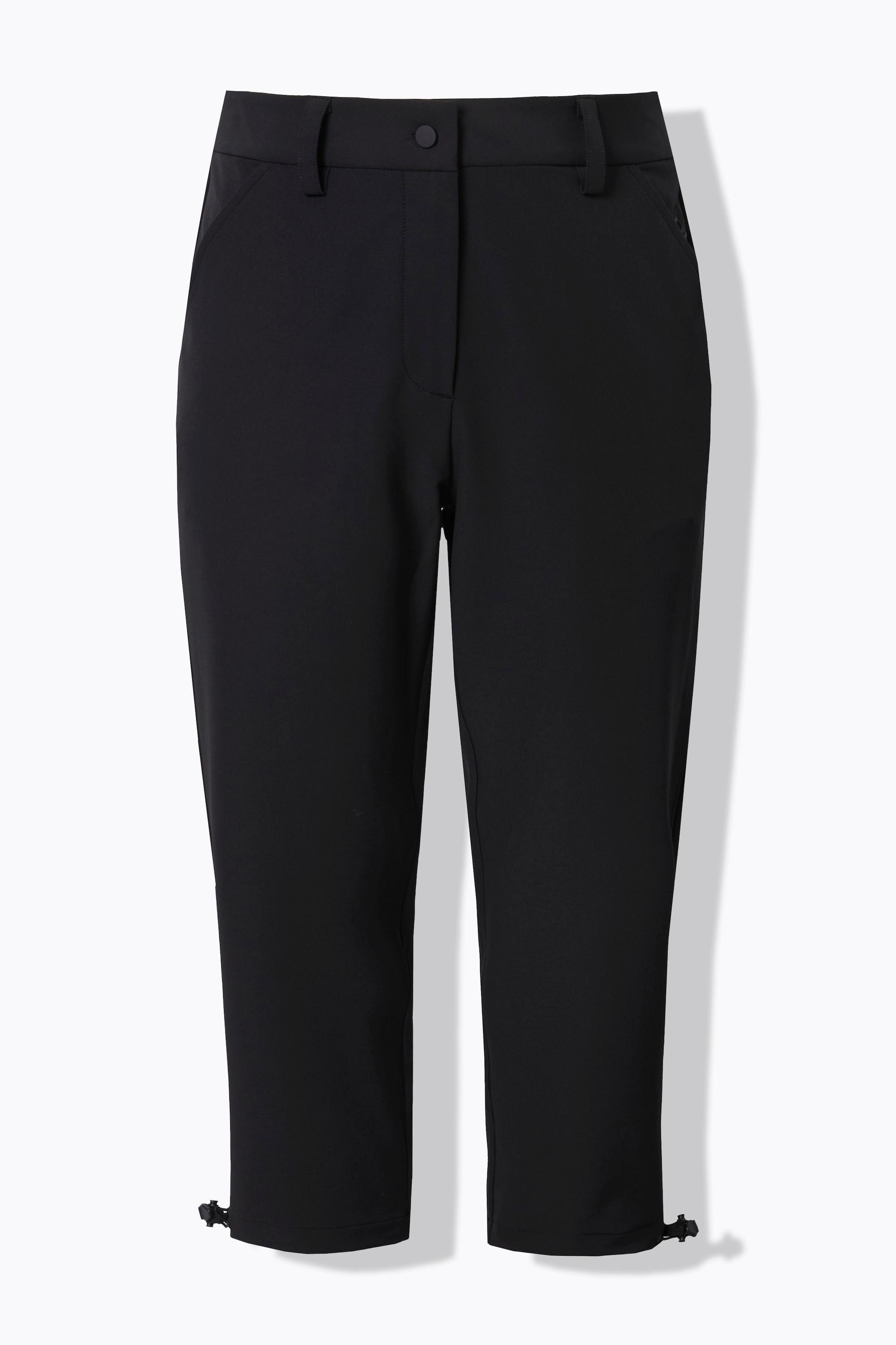 Ulla Popken Pantaloni Softshell 3/4 Sottili Orlo Regolabile  