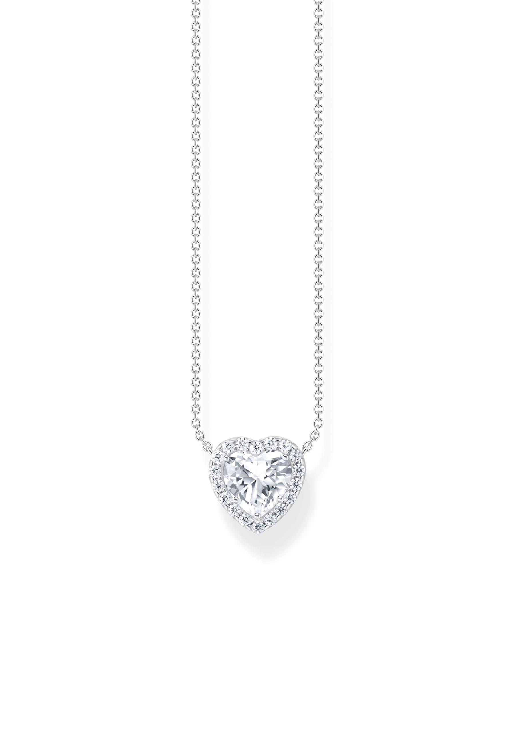 Thomas Sabo  Collier Pendentif Halo en forme de coeur Argent 