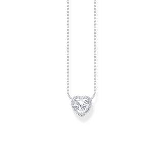 Thomas Sabo  Collier Pendentif Halo en forme de coeur Argent 