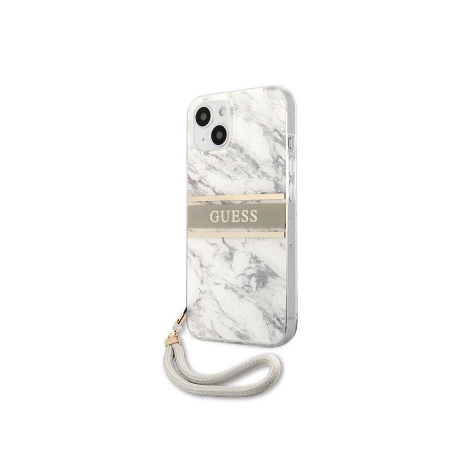 GUESS  Hülle Apple iPhone 13 Mini Marble Strap 