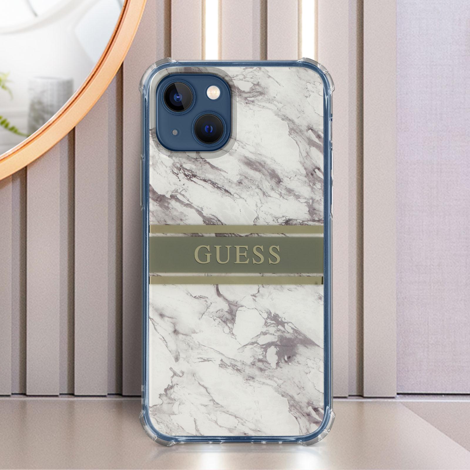 GUESS  Hülle Apple iPhone 13 Mini Marble Strap 