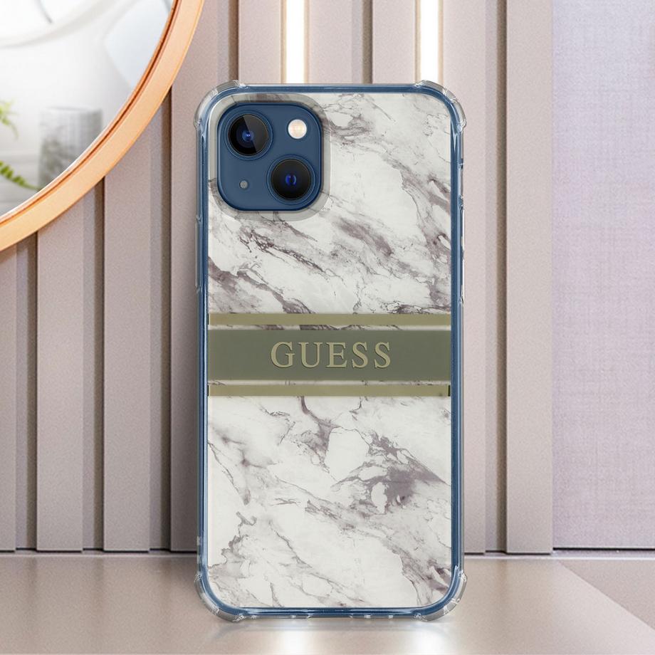 GUESS  Hülle Apple iPhone 13 Mini Marble Strap 