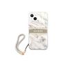 GUESS  Coque pour iPhone 13 Mini Marble Strap 