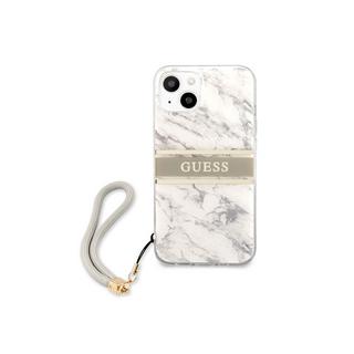 GUESS  Hülle Apple iPhone 13 Mini Marble Strap 