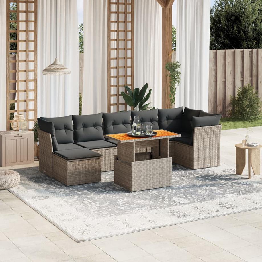 VidaXL Garten sofagarnitur poly-rattan  