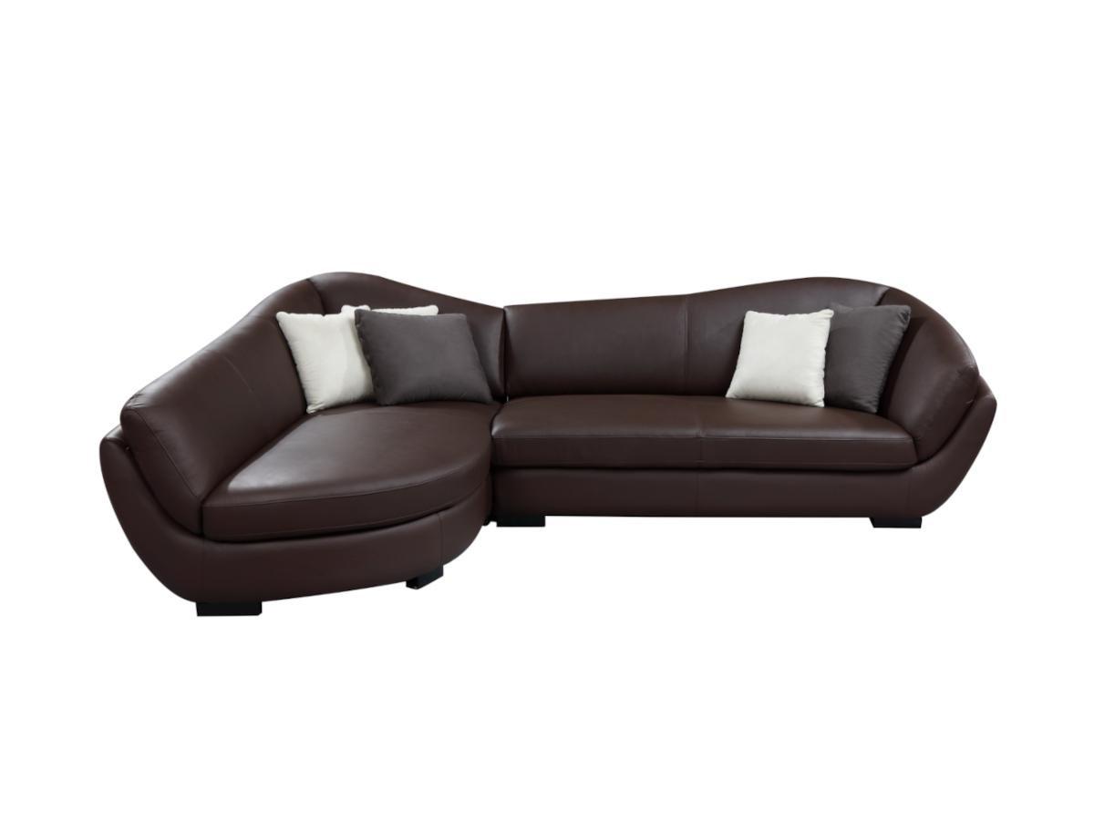 LINEA SOFA Ecksofa Leder 5Sitzer CAIPI Büffelleder Ecke Links  