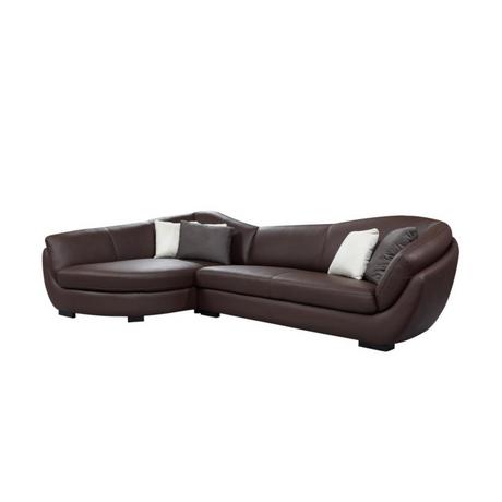 LINEA SOFA Canapé d'angle cuir de buffle 5 places CAIPI Angle gauche  