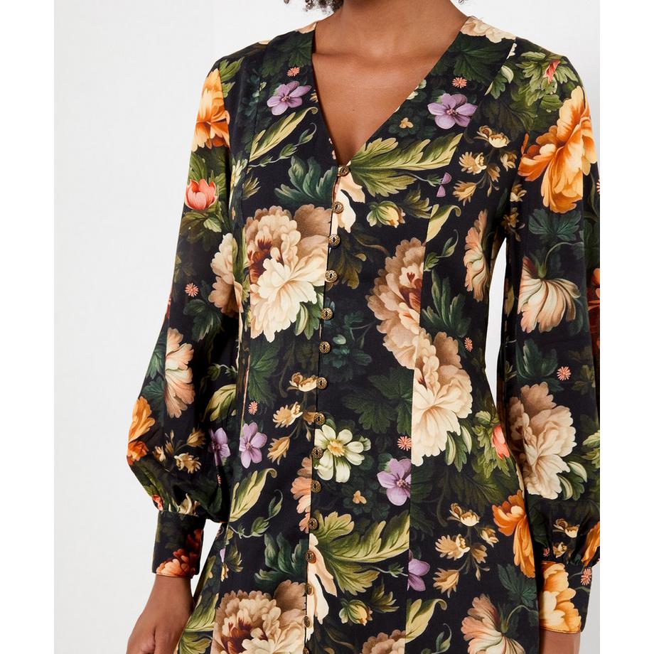 Joe Browns Durchgeknöpftes Maxikleid mit auffälligen Blumen  