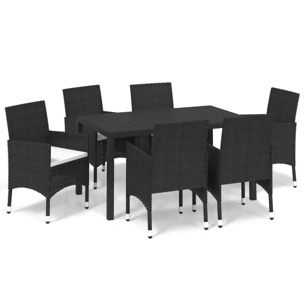 VidaXL set da pranzo Polirattan  