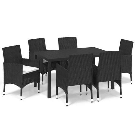 VidaXL set da pranzo Polirattan  