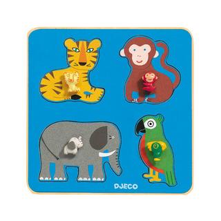 Djeco  Puzzle Family Jungle (4Teile) 