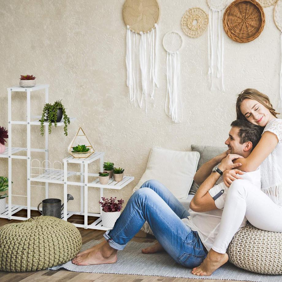 B2X  Weißer Blütenstand mit Rädern 