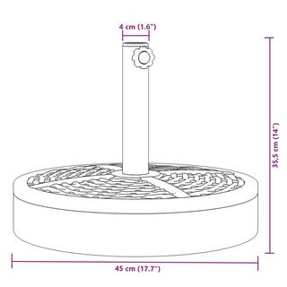 VidaXL Sonnenschirmständer polyethylen  